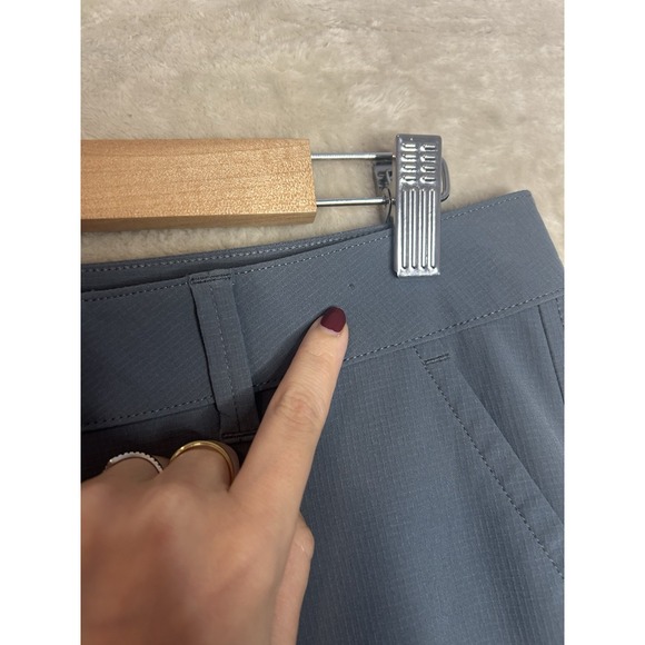 Eddie Bauer Women's 6 Blue Ripstop Crop Capri Pants Cargo Pocket Polyester - Picture 5 of 9